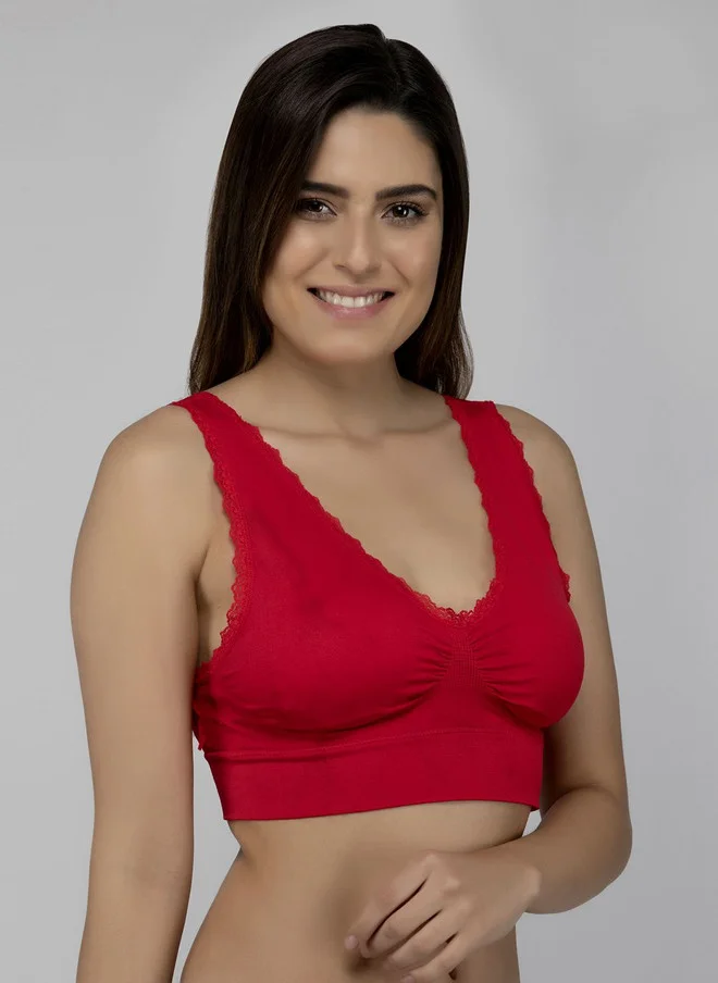 PRIZO PRIZO Women Full Coverage Lightly Padded Non-Wired Bralette Bra